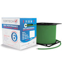 CERTECH Cat6 U/UTP Solid Cable, Green LSZH Jacket