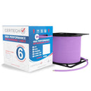 CERTECH Cat6 U/UTP Solid Cable, Purple LSZH Jacket