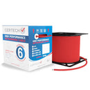 CERTECH Cat6 U/UTP Solid Cable, Red LSZH Jacket