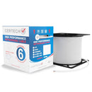 CERTECH Cat6 U/UTP Solid Cable, White LSZH Jacket