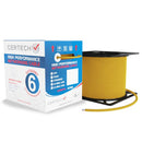 CERTECH Cat6 U/UTP Solid Cable, Yellow LSZH Jacket