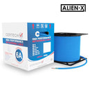 NCC6AAXLSZHBLUE - CERTECH Cat6A 10G U/UTP Alien-X (Isolation Wrap) High Performance Solid Cable, LSZH Jacket