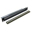 CERTECH 24 Port 19" Cat6A Shielded Patch Panel