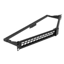 CERTECH 1RU 24 Port Shielded Angled Unloaded Patch Panel