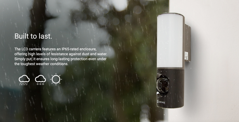 Ezviz LC3 4MP HD A.i 2-Way Audio Smart Security Wall-Light Security Camera
